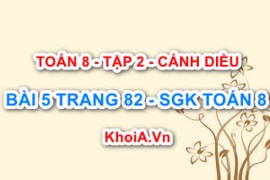 Bài 5 trang 82 Toán 8 Cánh Diều Tập 2